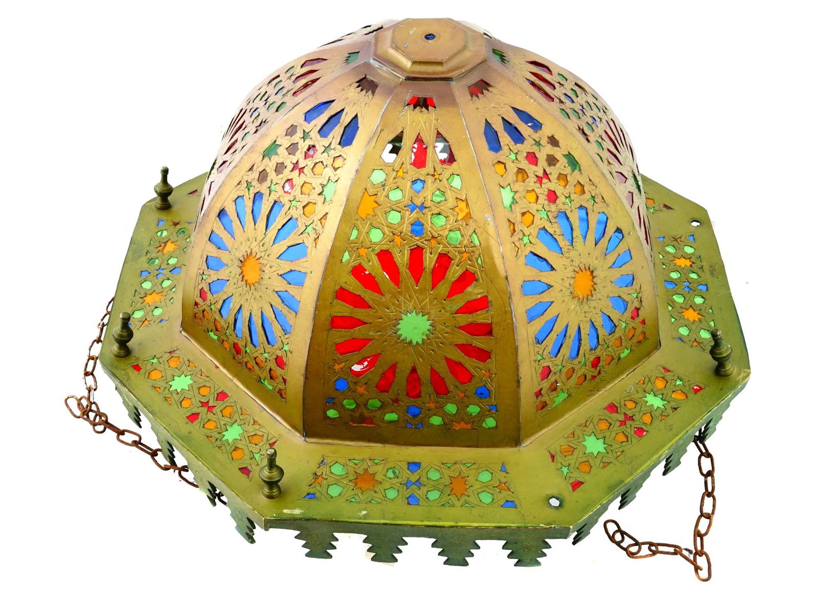 VINTAGE MIDDLE EASTERN MOORISH STYLE COPPER LAMP (1 of 7)