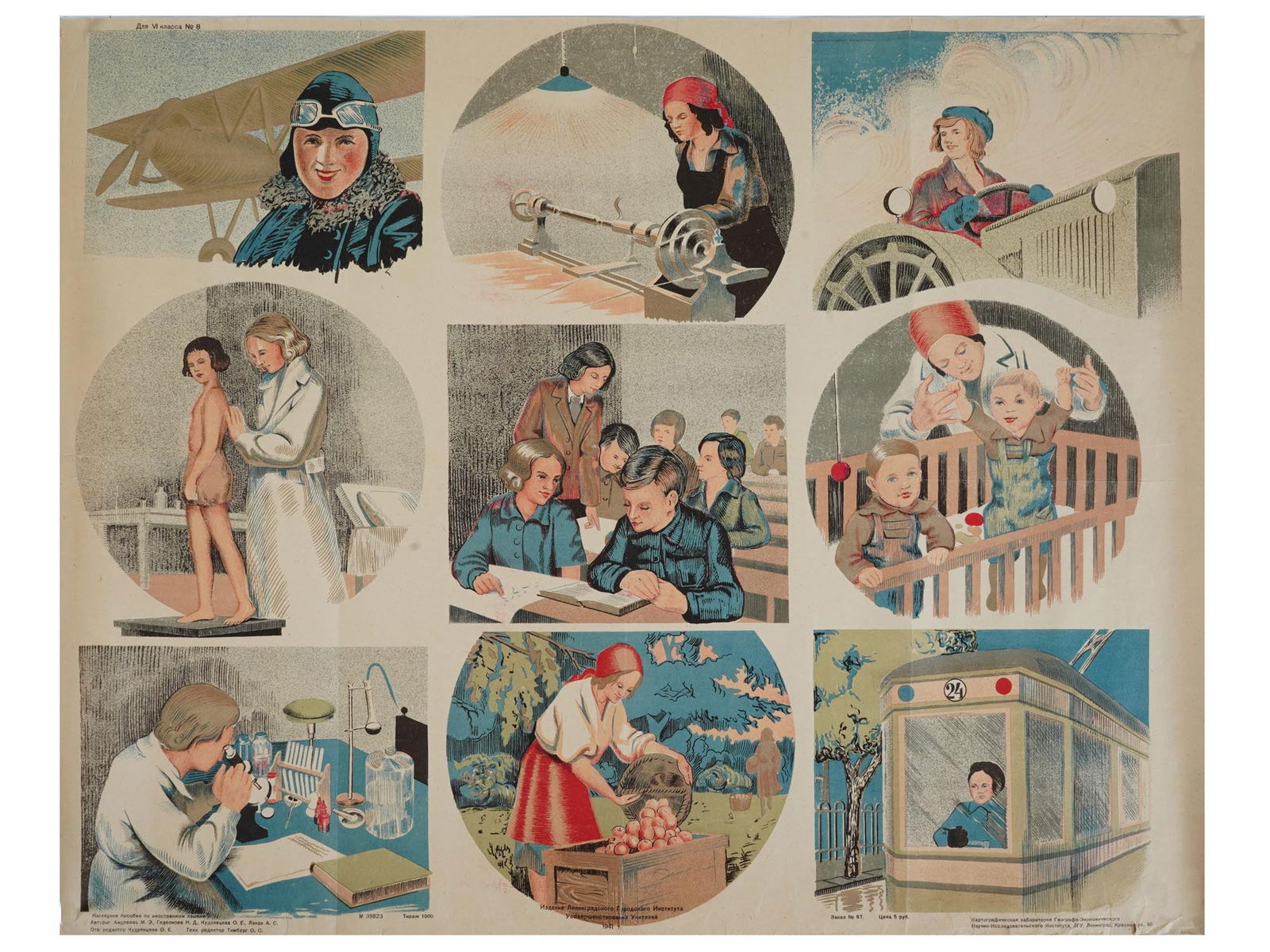 ORIGINAL RUSSIAN SOVIET ERA WOMEN PROPAGANDA POSTER (1 of 10)