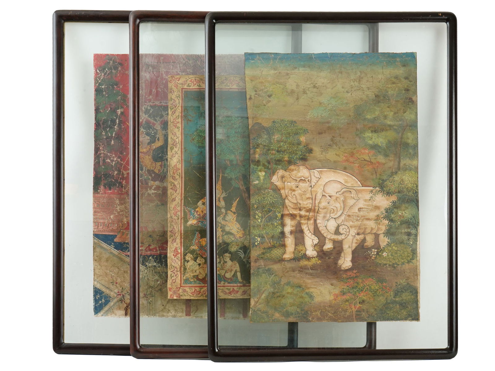 ASIAN THAI BUDDHIST PRINCE VESSANTARA PAINTINGS (1 of 8)