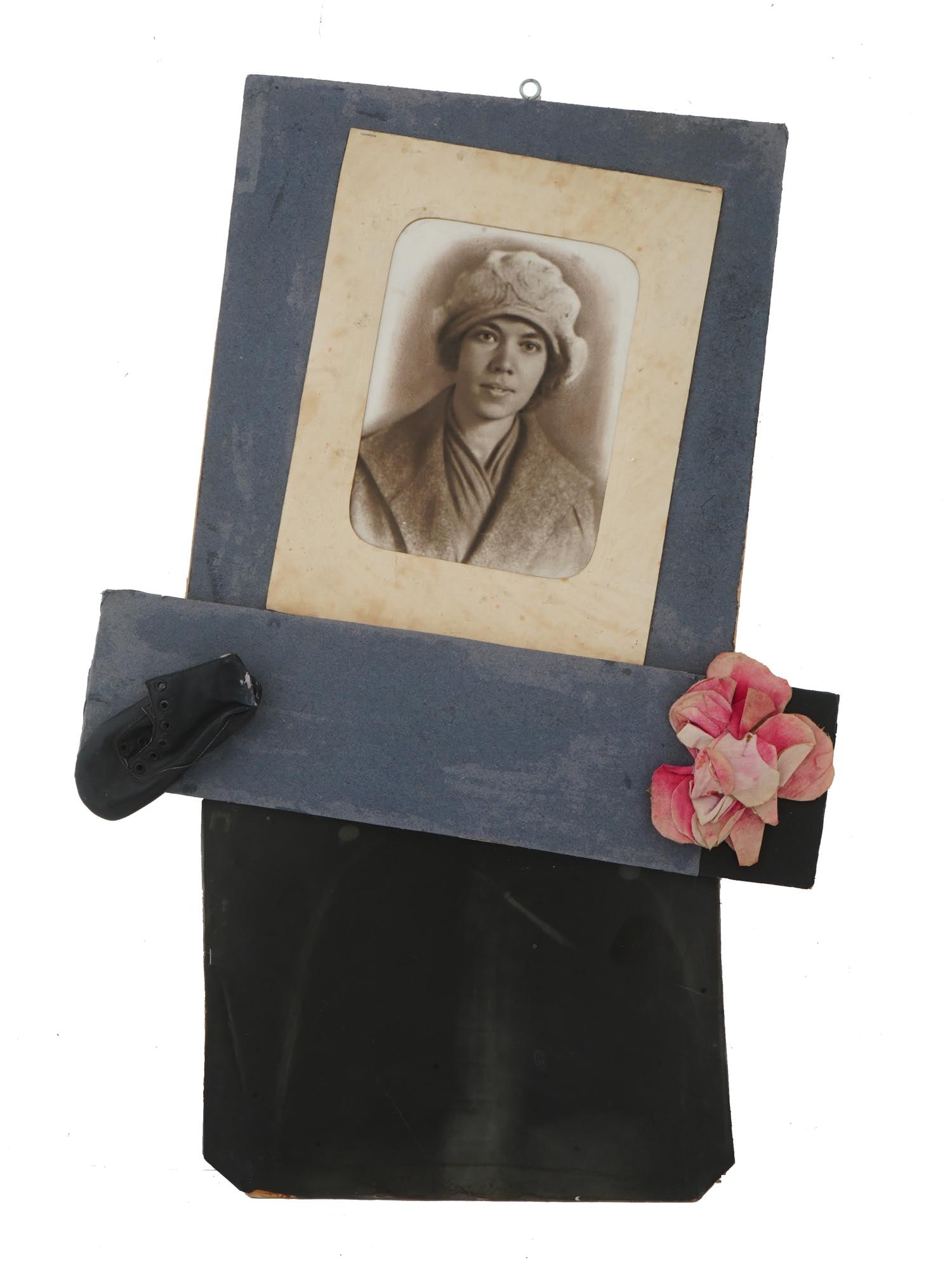 1992 RUSSIAN MIXED MEDIA ARTWORK BY VADIM VOINOV: Mixed media artwork by Vadim Voinov, 1940 to 2015, a Russian Noncomformist artist and gallerist. Voinov developed a technique titled functional collage which correlates typologically with counter-reli