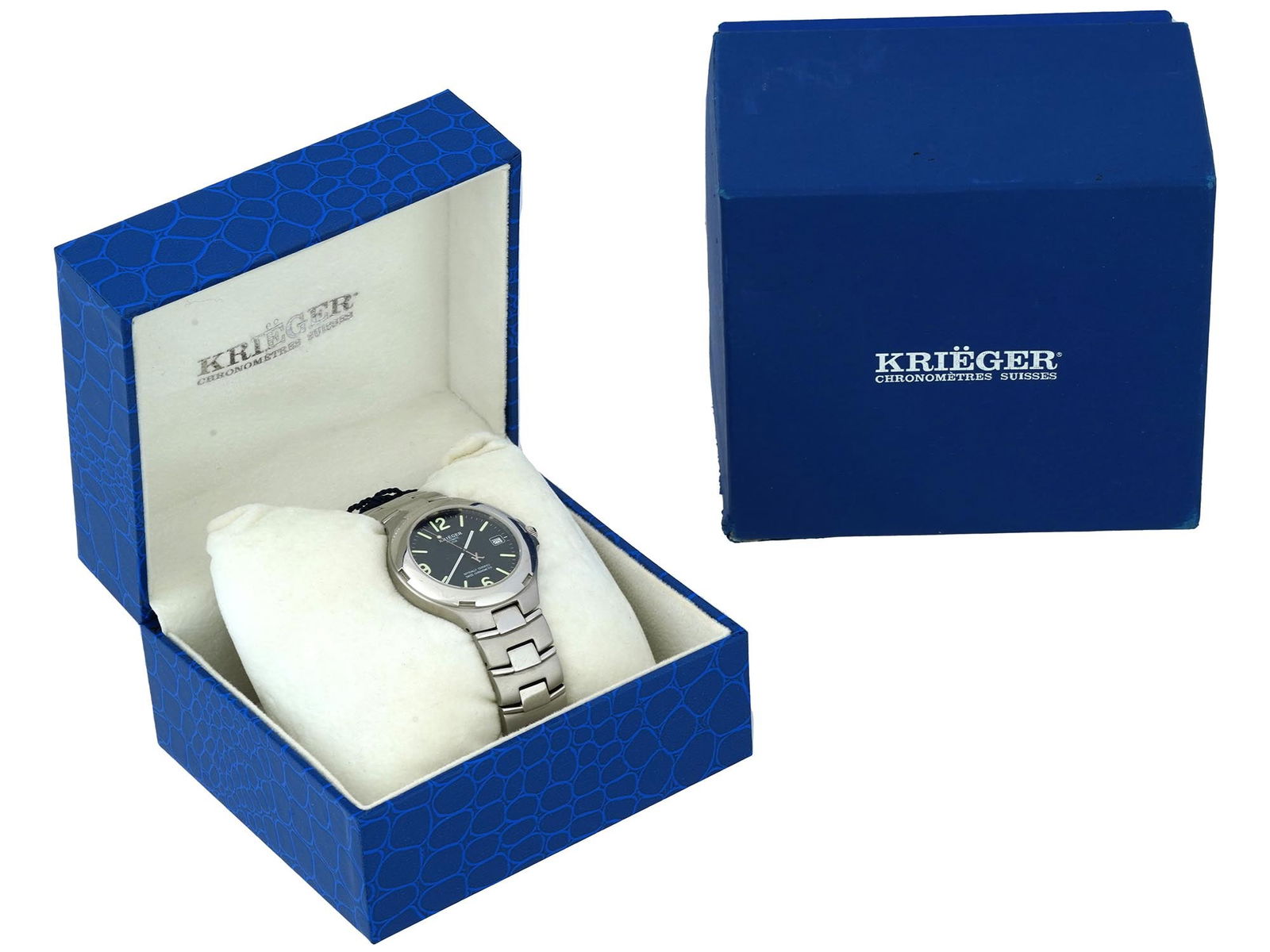 KRIEGER AUTOMATIC 200M SWISS CHRONOMETER WRIST WATCH (1 of 10)