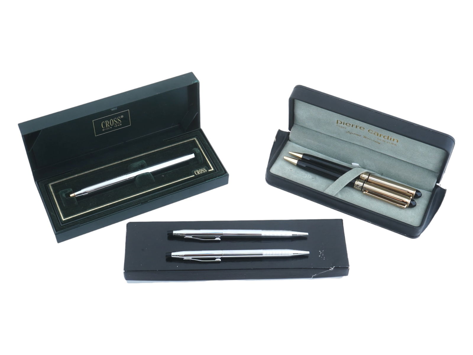 CROSS PIERRE CARDIN BALLPOINT PENS AND PENCILS IOB (1 of 11)