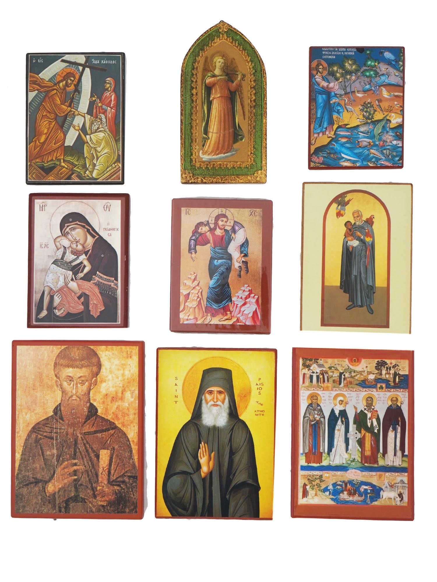GROUP OF CHRISTIAN ICONS IRISH SAINTS PETER CLAVER NAUM (1 of 11)