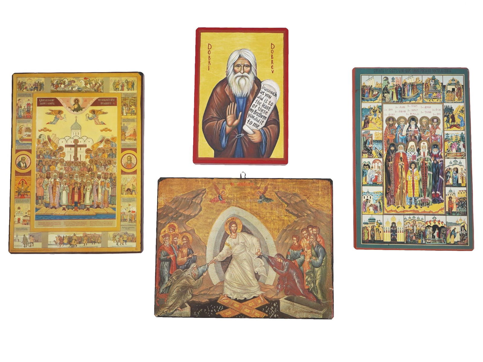 GROUP OF CHRISTIAN ORTHODOX ICONS ALL SAINTS OF AMERICA (1 of 7)