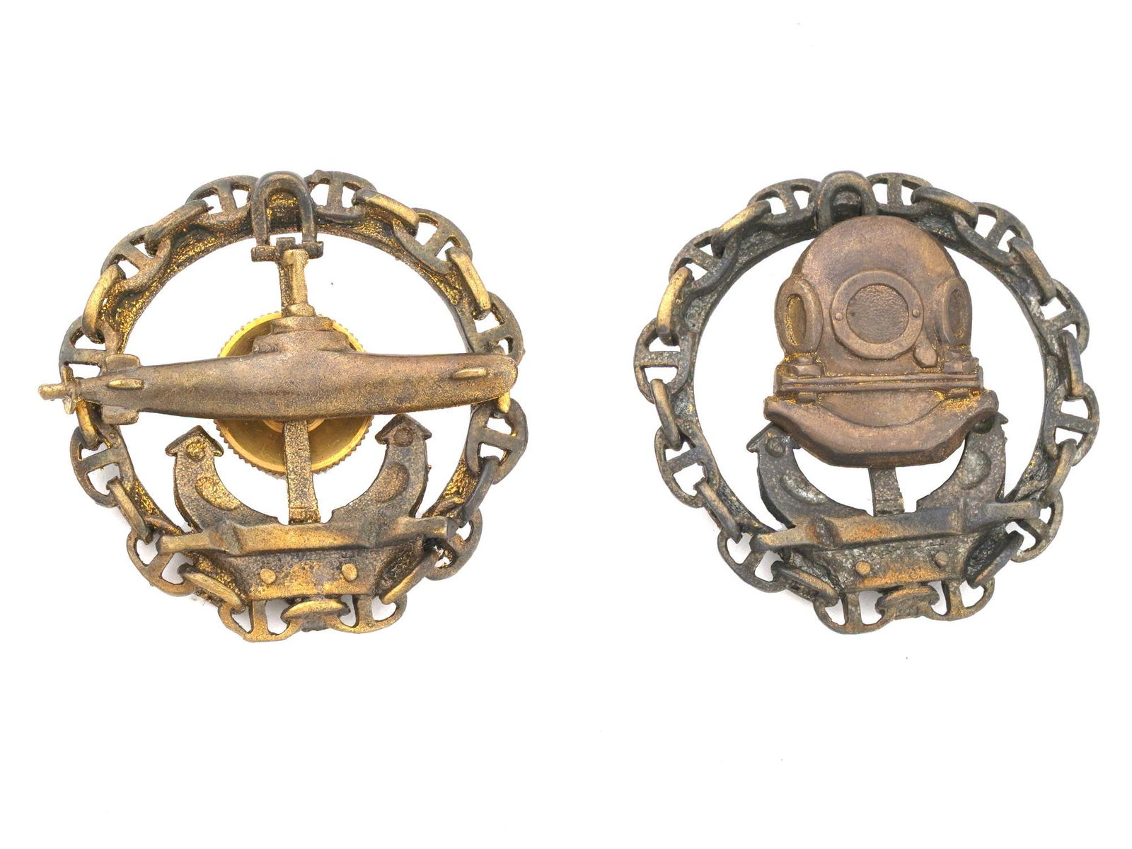 RUSSIAN IMPERIAL WWI TYPE DIVER AND SUBMARINER BADGES (1 of 3)