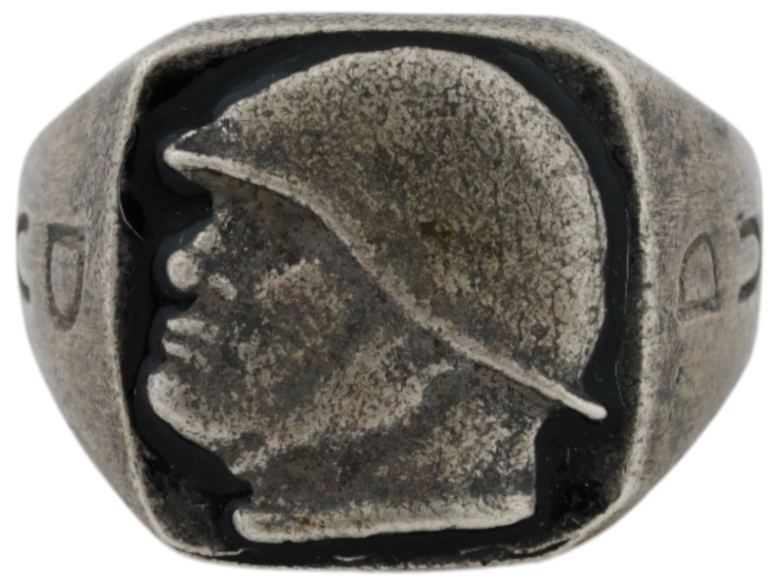 ITALIAN WWII TYPE BENITO MUSSOLINI SILVER RING (1 of 7)