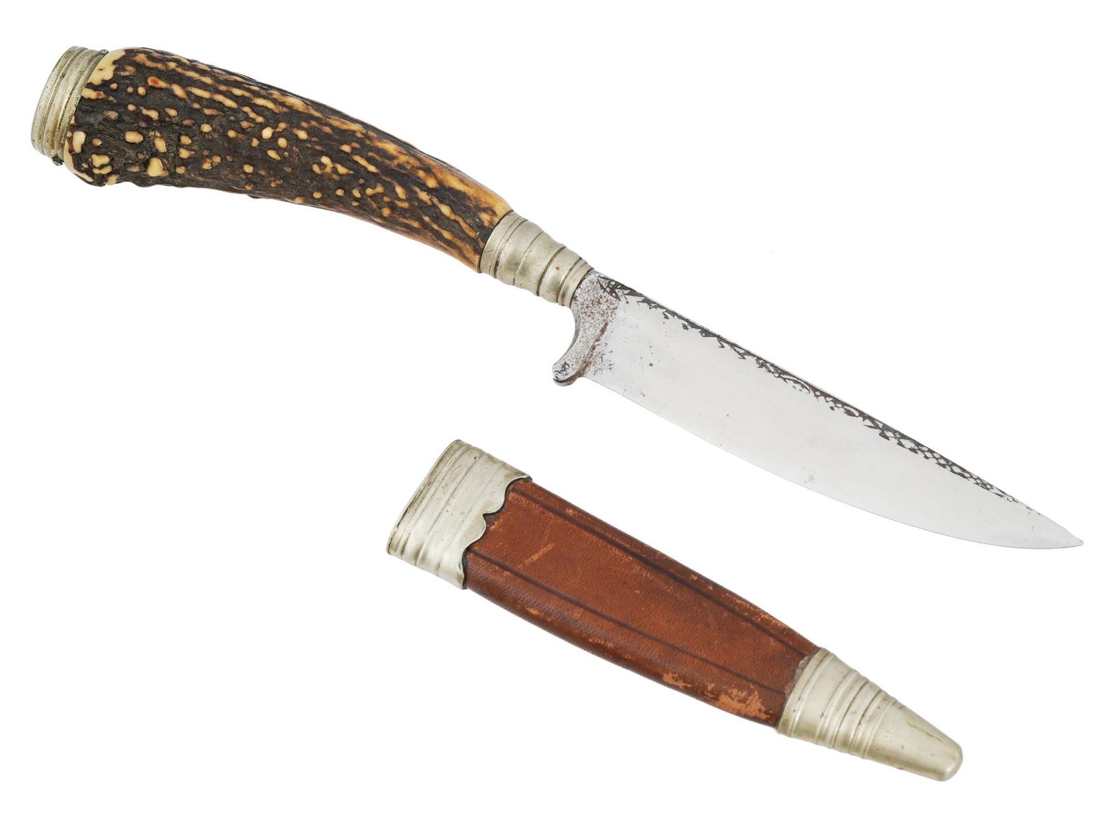 ANTIQUE GERMAN TYPE HUNTING SKINNING SOLINGEN KNIFE (1 of 6)