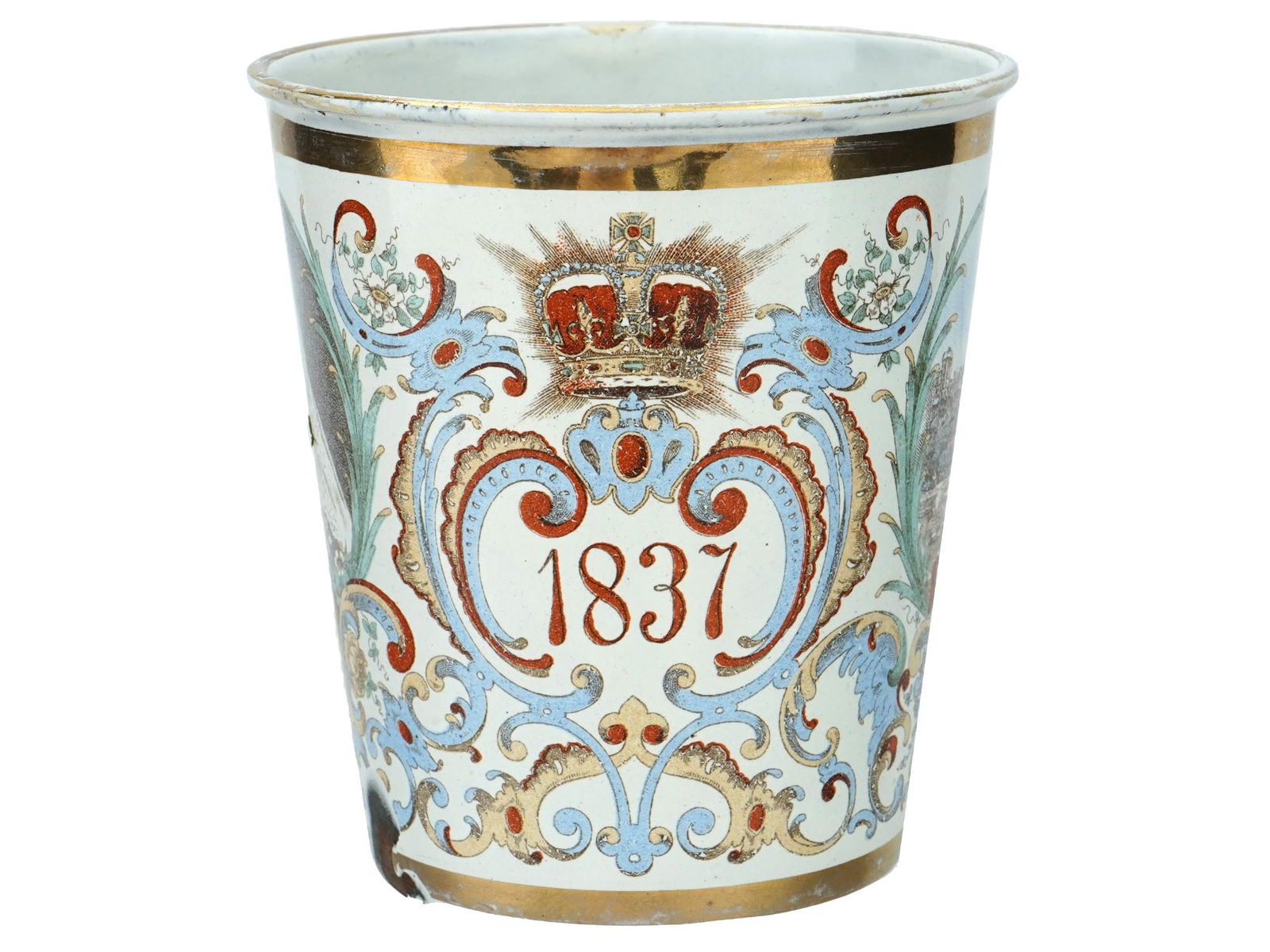 1897 QUEEN VICTORIA DIAMOND JUBILEE ENAMEL CUP (1 of 7)