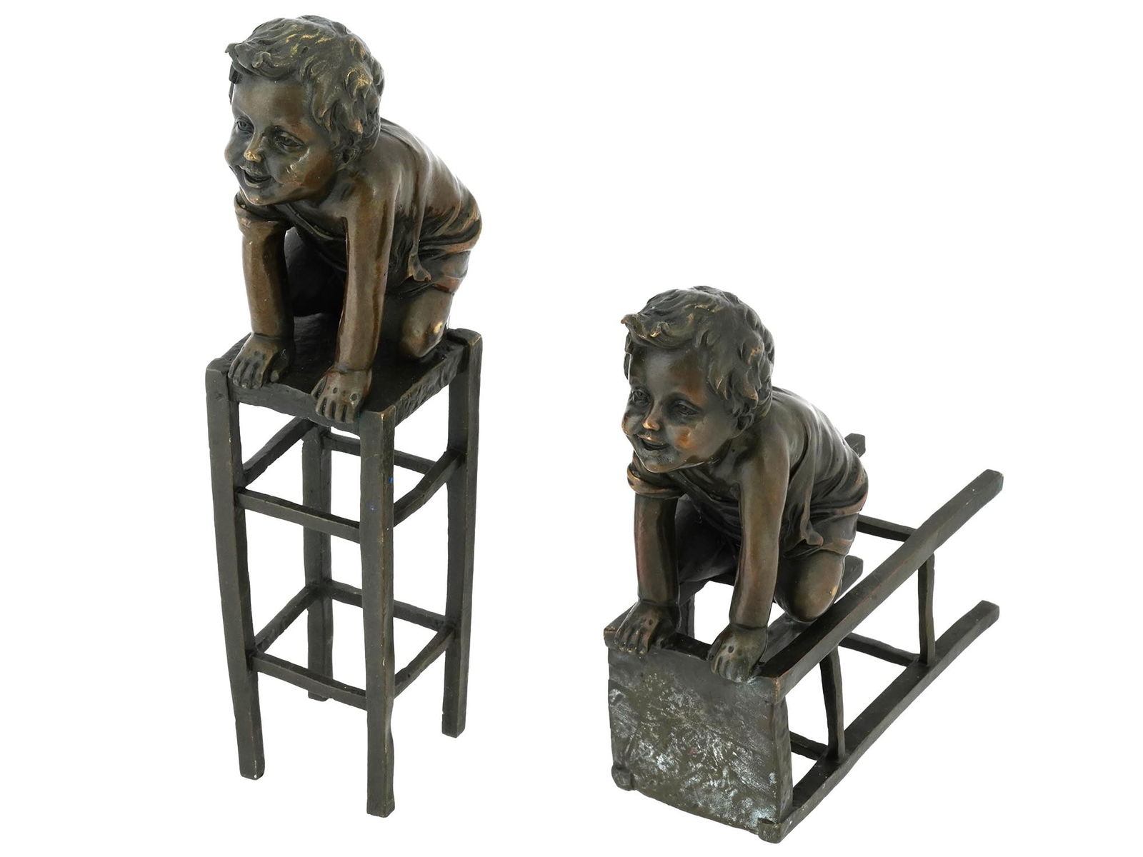 BRONZE SCULPTURES OF CHILD AFTER JUAN CLARA (1 of 8)