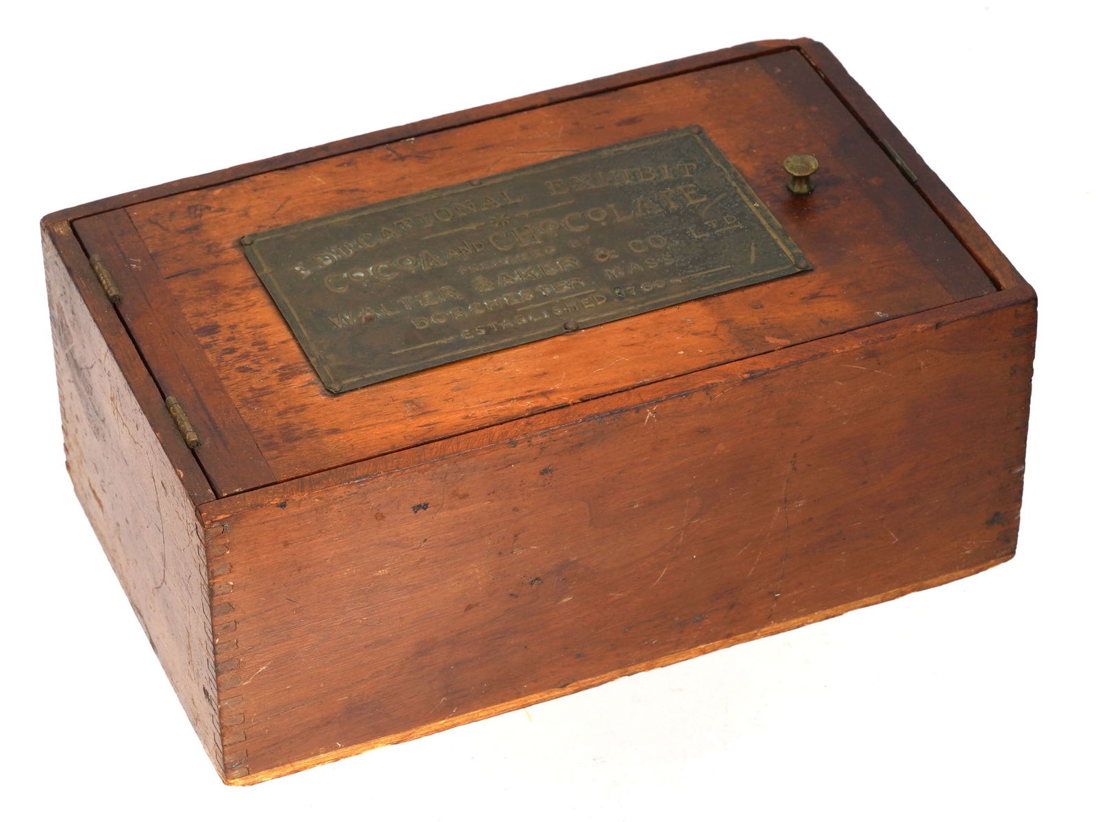 ANTIQUE AMERICAN WALTER BAKER WOODEN CHOCOLATE BOX (1 of 10)