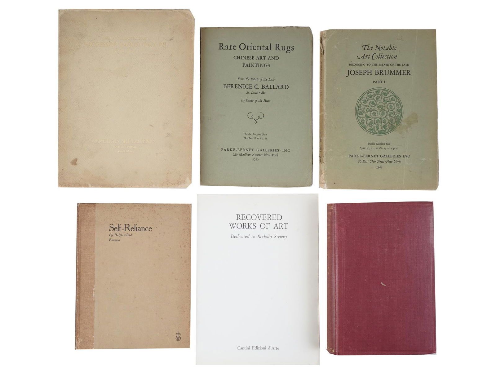 ANTIQUE BOOKS AND MID CENT AUCTION CATALOGUES (1 of 8)