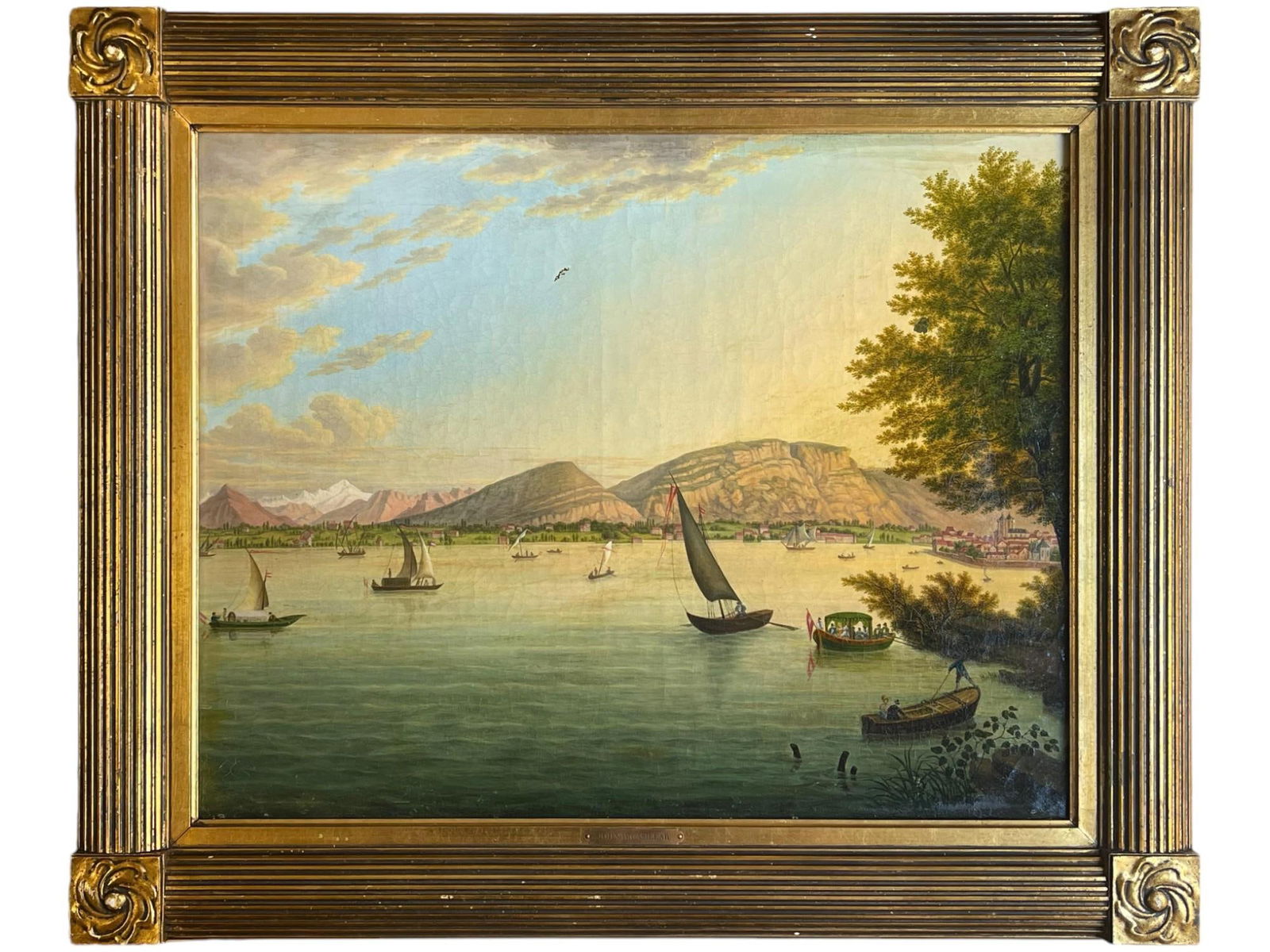 JOHN WILLIAM CASILEAR 19TH C AMERICAN OIL PAINTING (1 of 4)