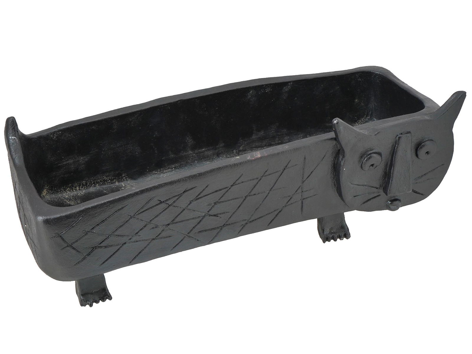 ANDRE MASSON MANNER CAT CERAMIC SCULPTURAL PLANTER (1 of 7)