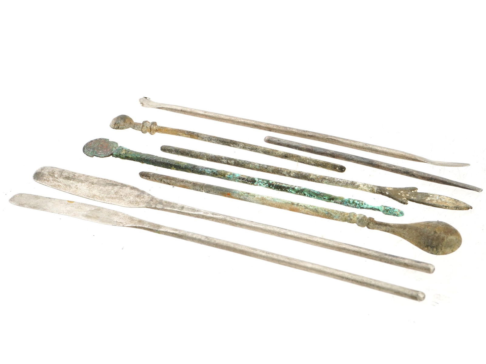 ANCIENT SILVER AND BRONZE MEDICAL AND SURGICAL TOOLS (1 of 3)