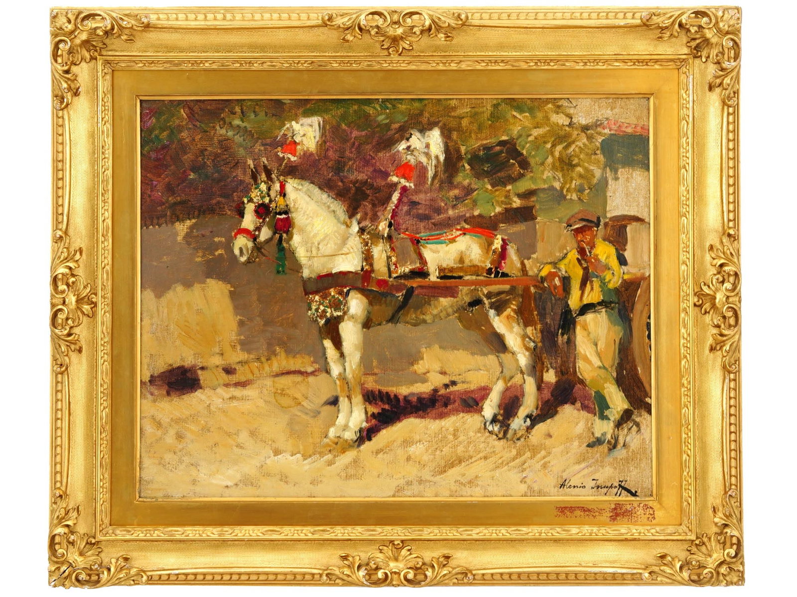 ANTIQUE RUSSIAN OIL PAINTING BY ALEKSEI ISUPOV (1 of 5)