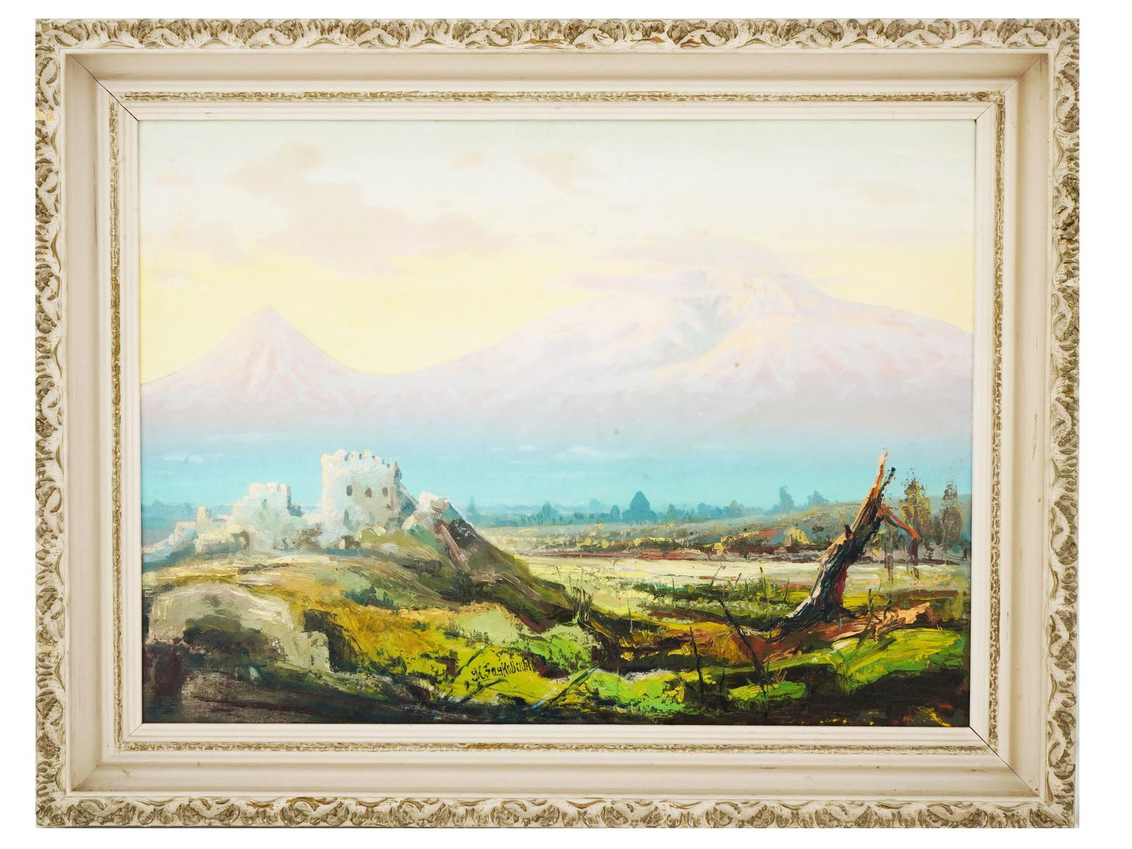 ILYA ZANKOVSKY RUSSIAN ARARAT LANDSCAPE PAINTING (1 of 4)