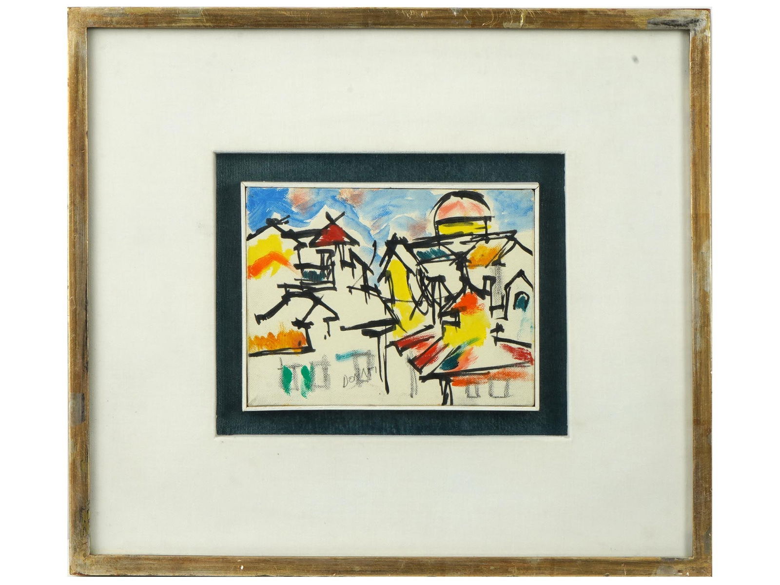 ITALIAN PAINTING BY LAZZARO DONATI CITYSCAPE FLORENCE (1 of 5)