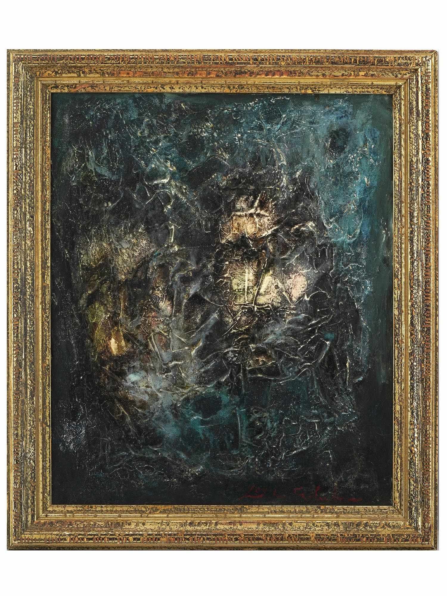 AMERICAN ABSTRACT PORTRAIT PAINTING BY LEON GOLUB (1 of 4)