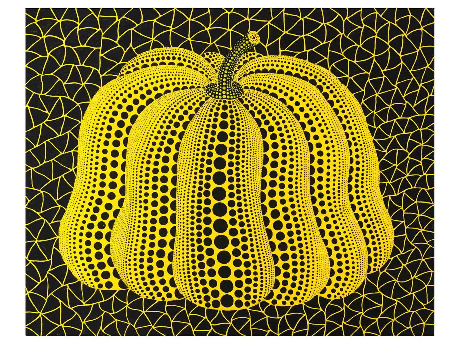 JAPANESE PUMPKIN ACRYLIC PAINTING AFTER YAYOI KUSAMA (1 of 6)