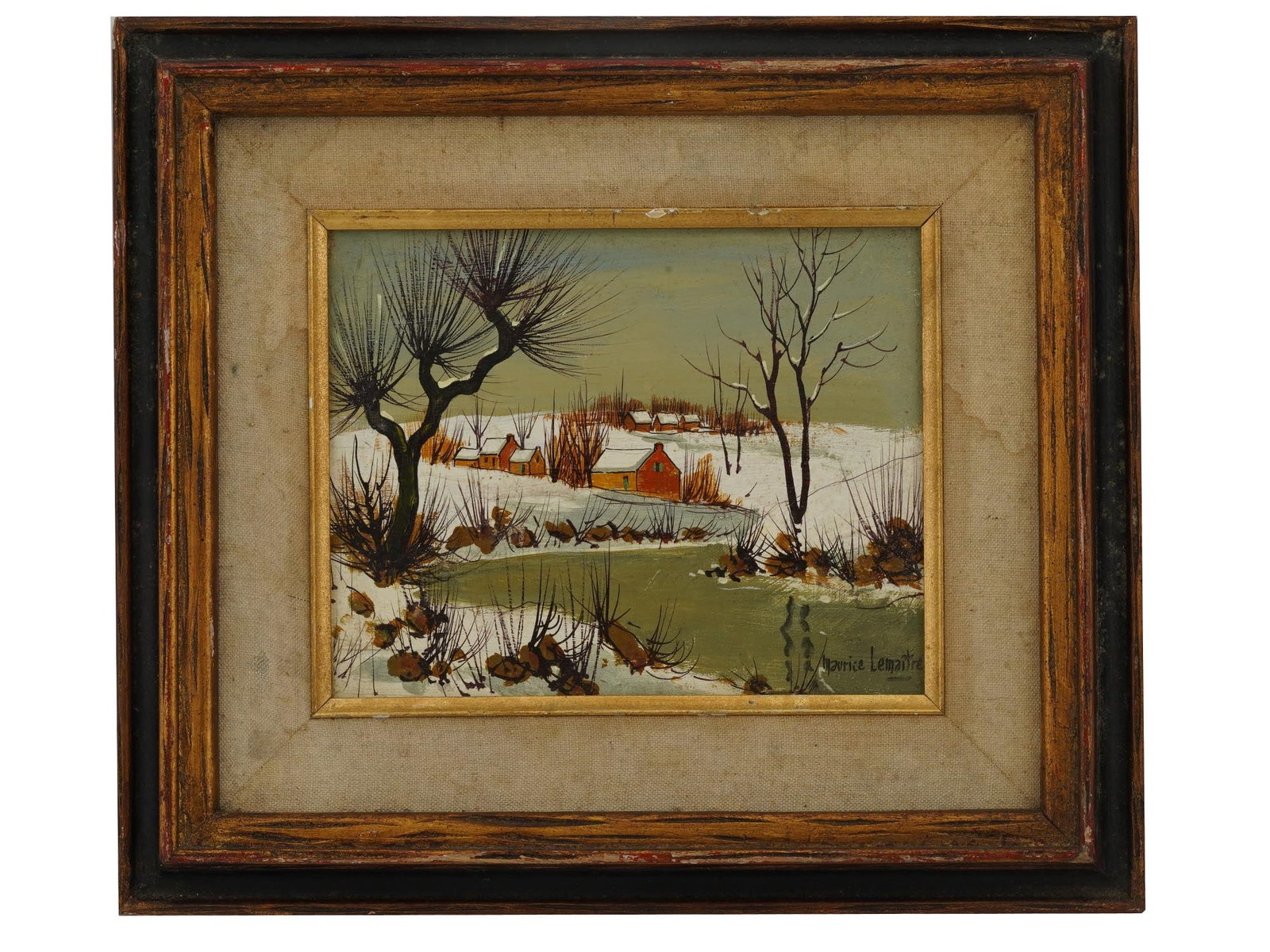 FRENCH LANDSCAPE OIL PAINTING BY MAURICE LEMAITRE (1 of 8)