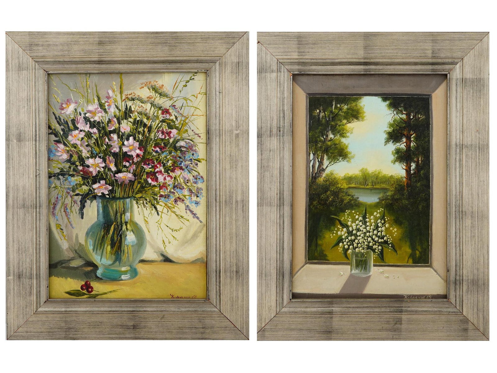 RUSSIAN MIKHAIL SATAROV SCHOOL OIL PAINTINGS SIGNED (1 of 10)