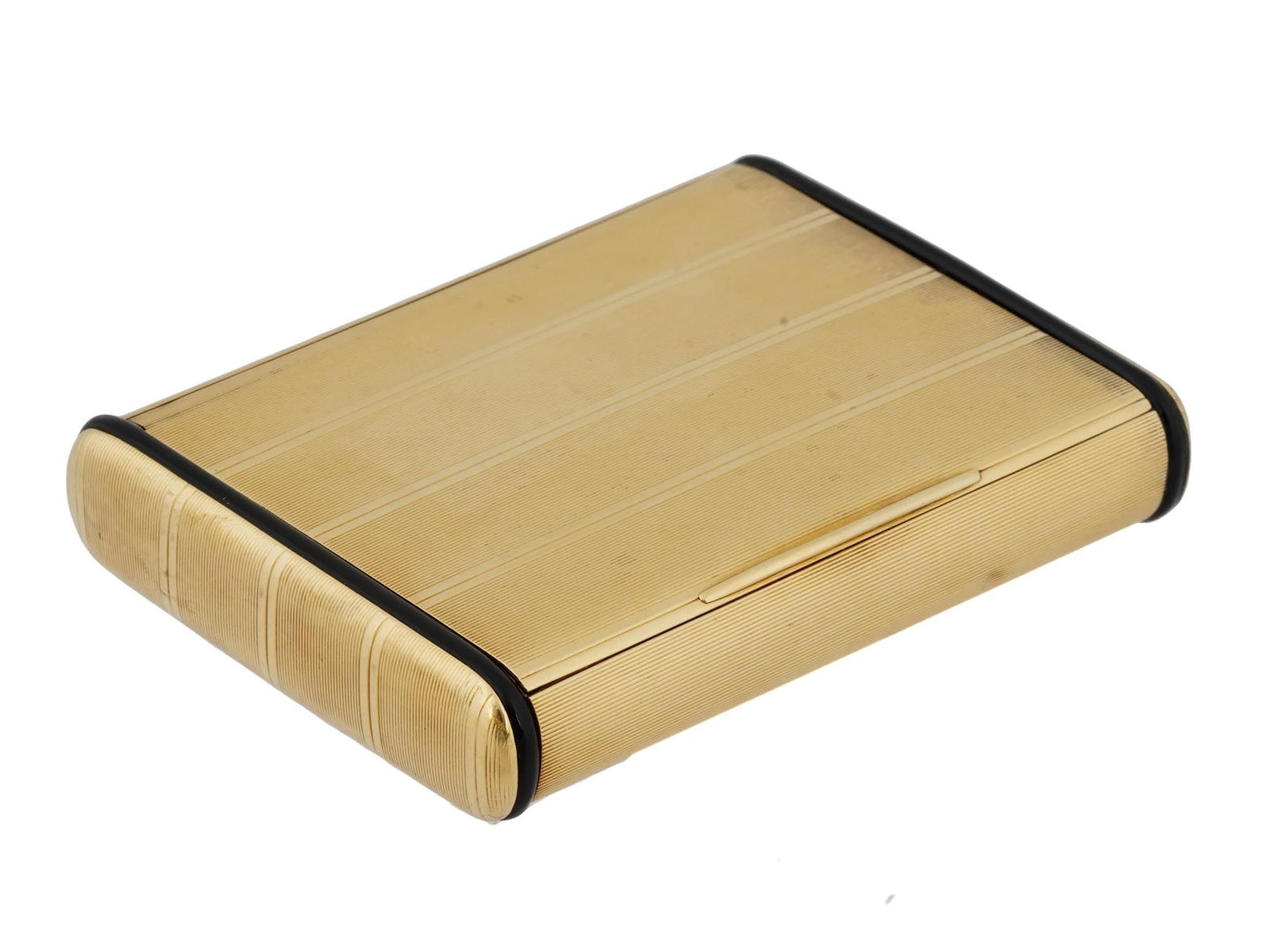 ANTIQUE FRENCH ART DECO 750 GOLD CIGARETTE CASE (1 of 6)