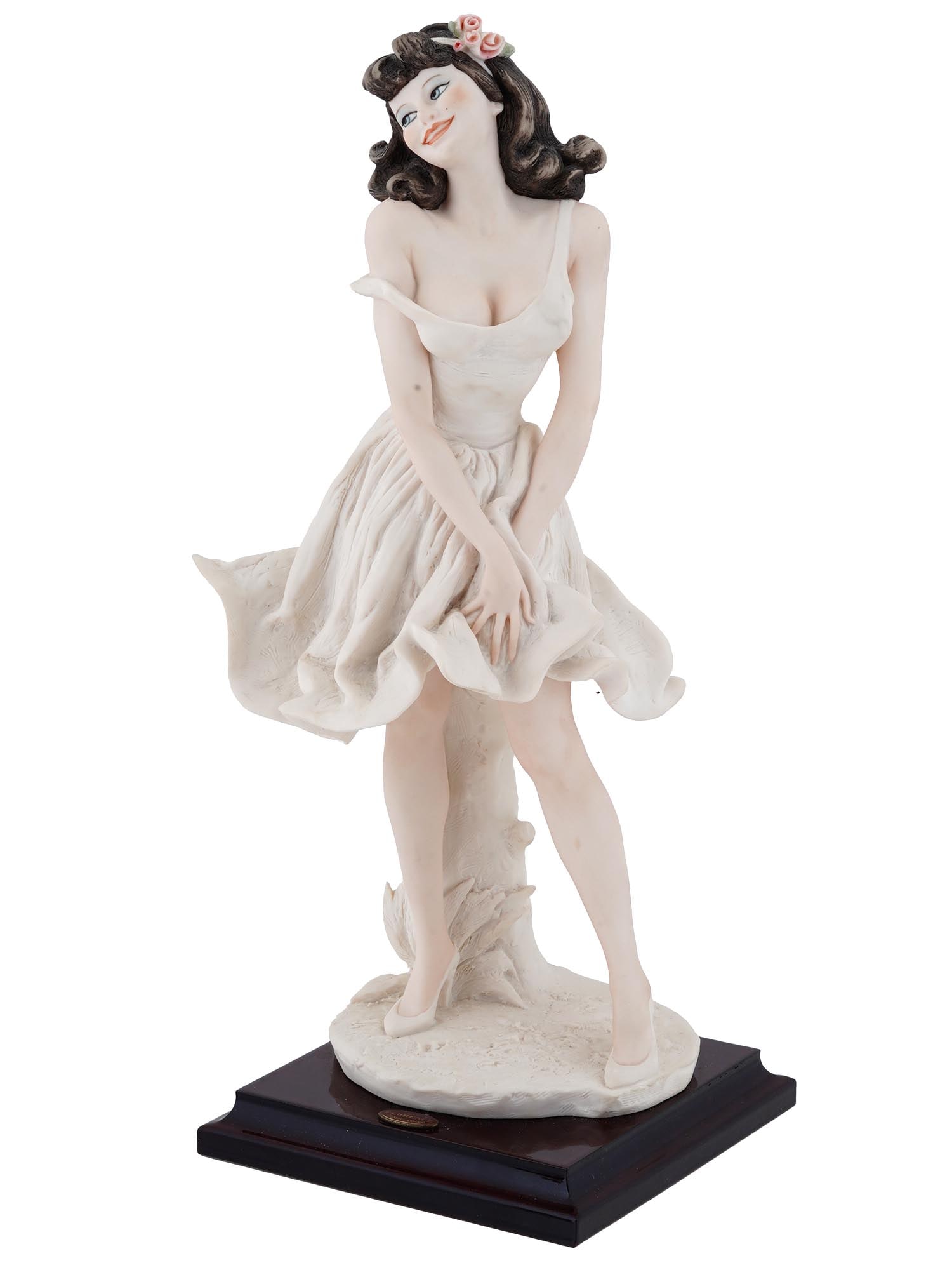 ITALIAN FEMALE FIGURINE GIUSEPPE ARMANI WHIRLING WIND (1 of 8)