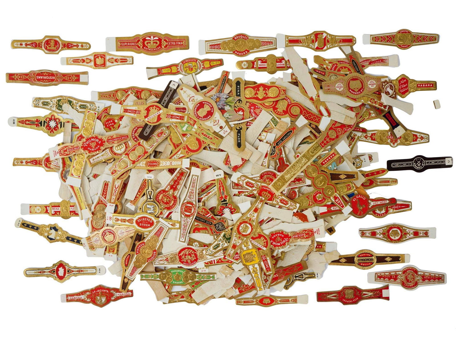 EARLY TO MID CENT CUBAN HAVANA CIGAR BANDS (1 of 3)