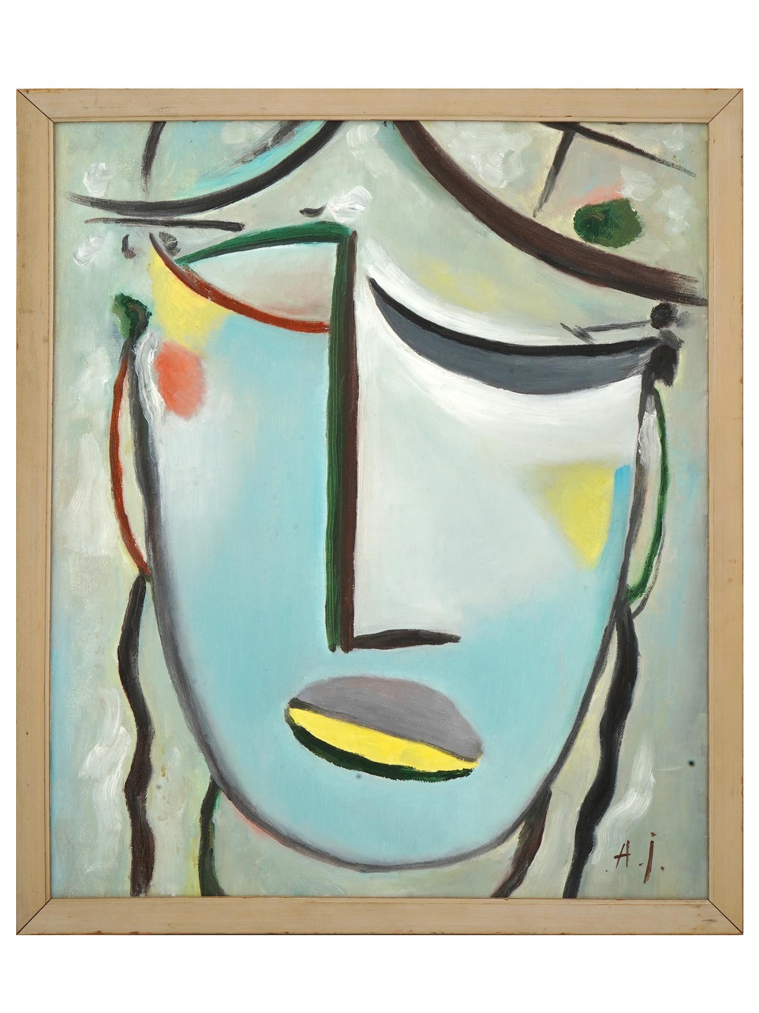 ATTR ALEXEI JAWLENSKY RUSSIAN PORTRAIT OIL PAINTING (1 of 4)