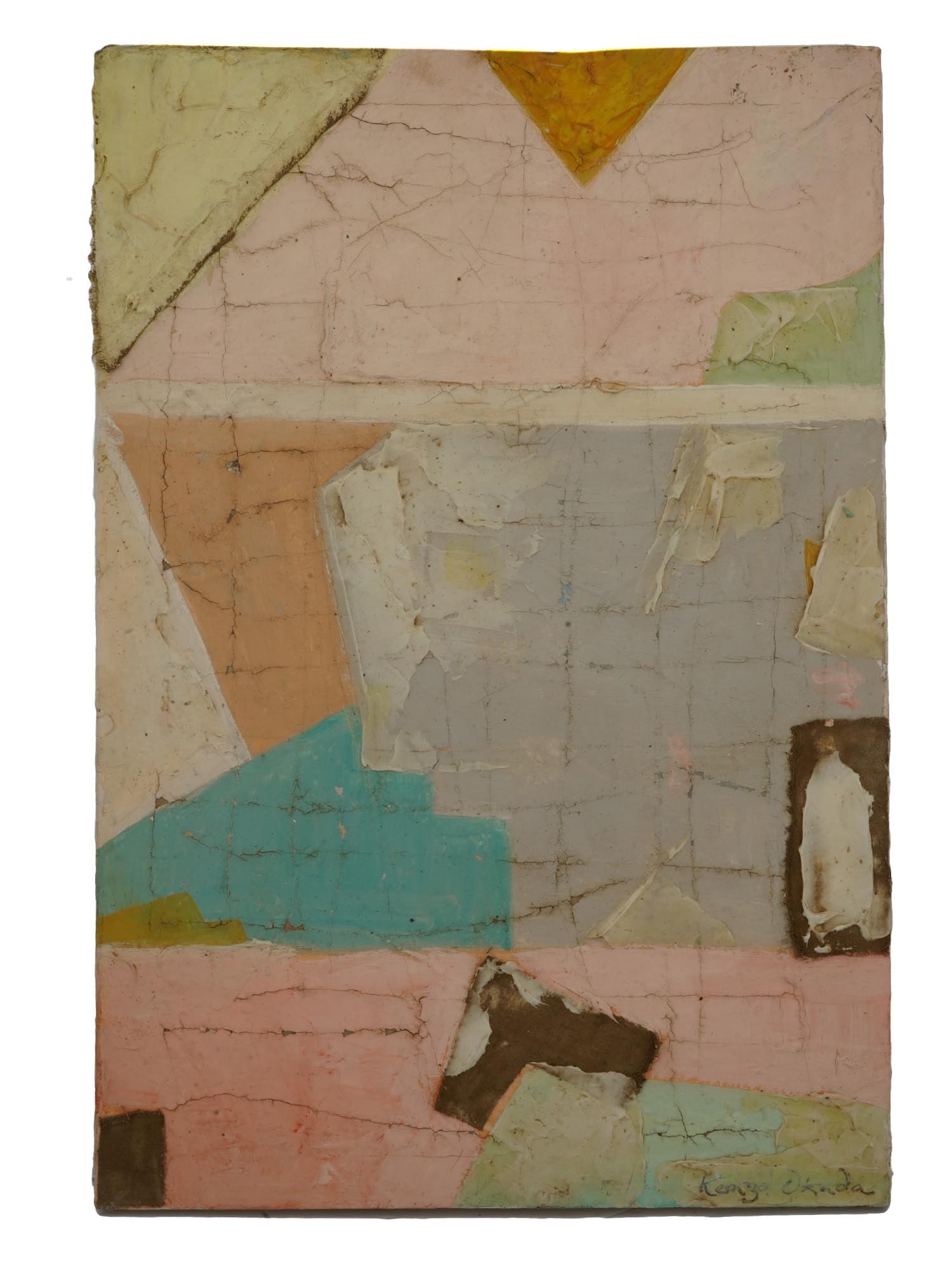 ATTR TO KENZO OKADA JAPANESE MIXED MEDIA PAINTING (1 of 8)