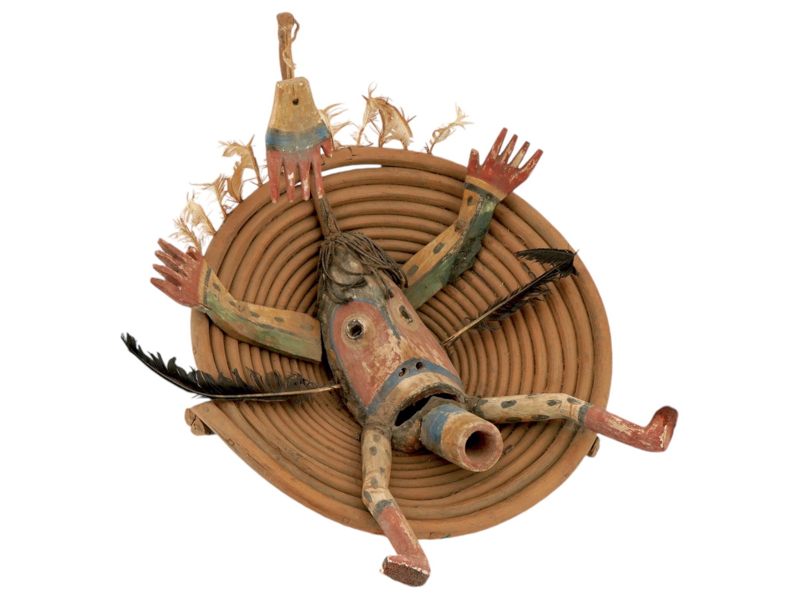 SOUTHWESTERN ALASKAN YUPIK ESKIMO MASK DOLL (1 of 6)