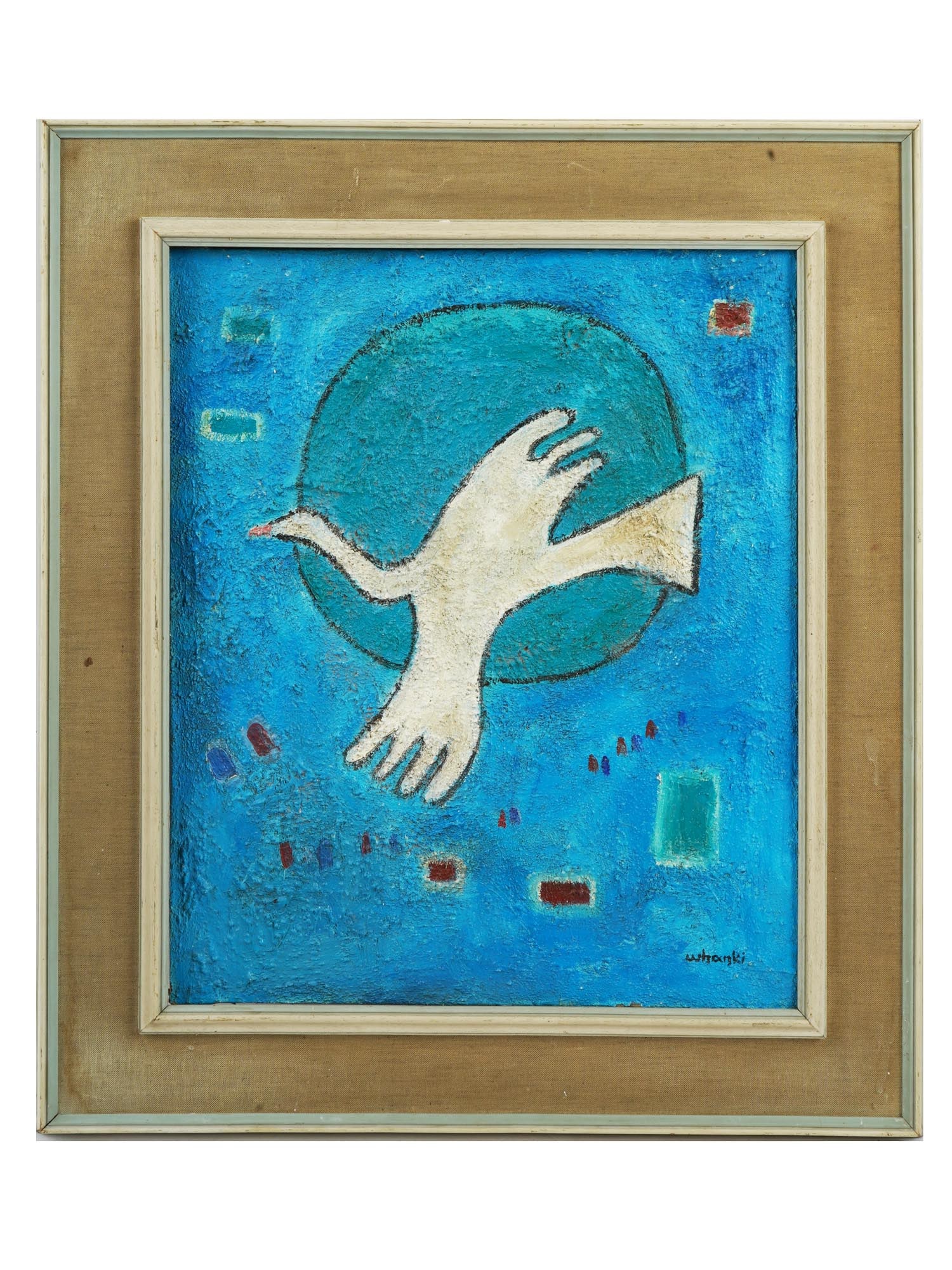 OIL PAINTING IN MANNER OF SOUTH KOREAN KIM WHANKI (1 of 6)