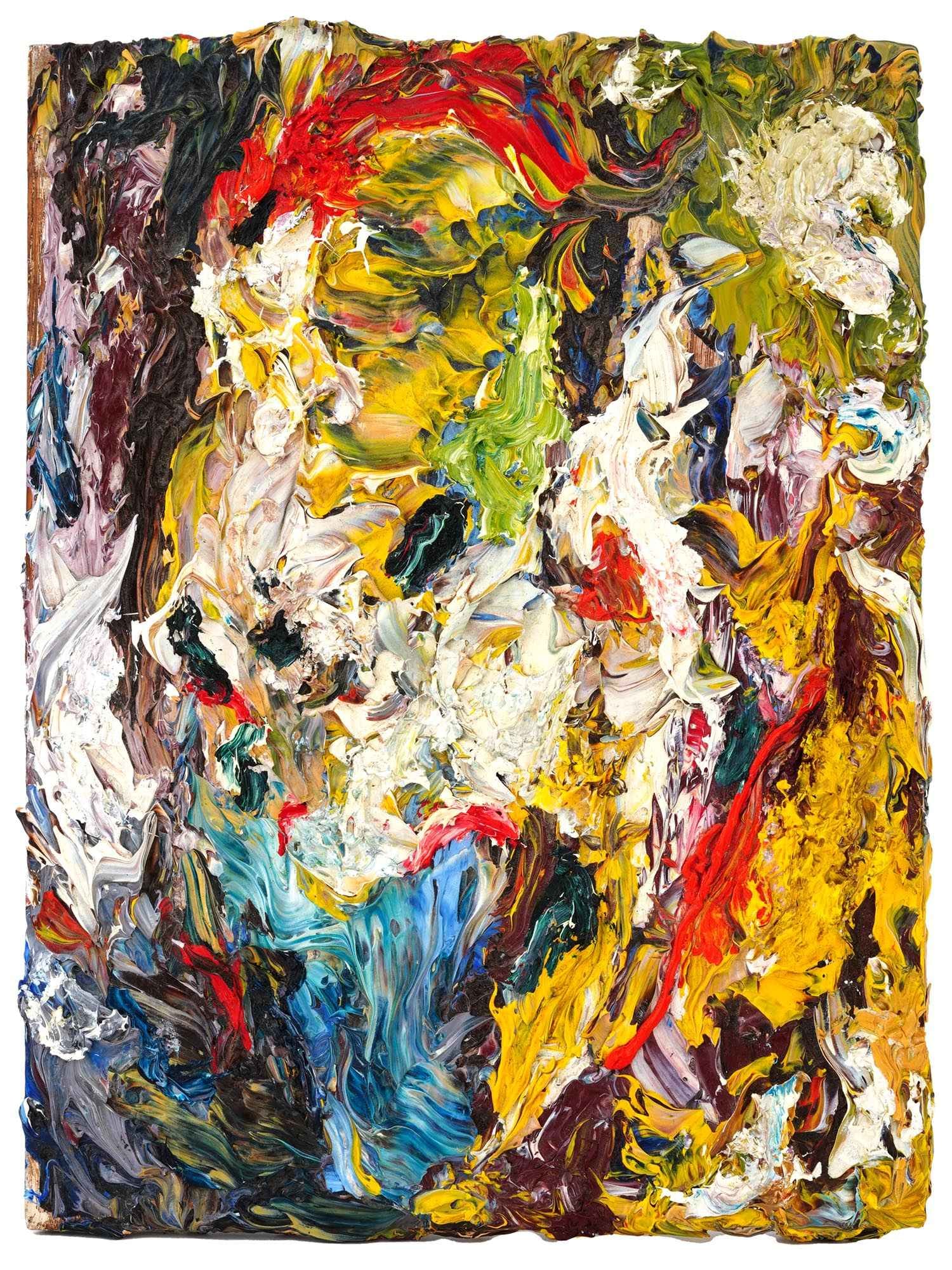 ABSTRACT OIL PAINTING ATTR TO FRANK AUERBACH (1 of 5)