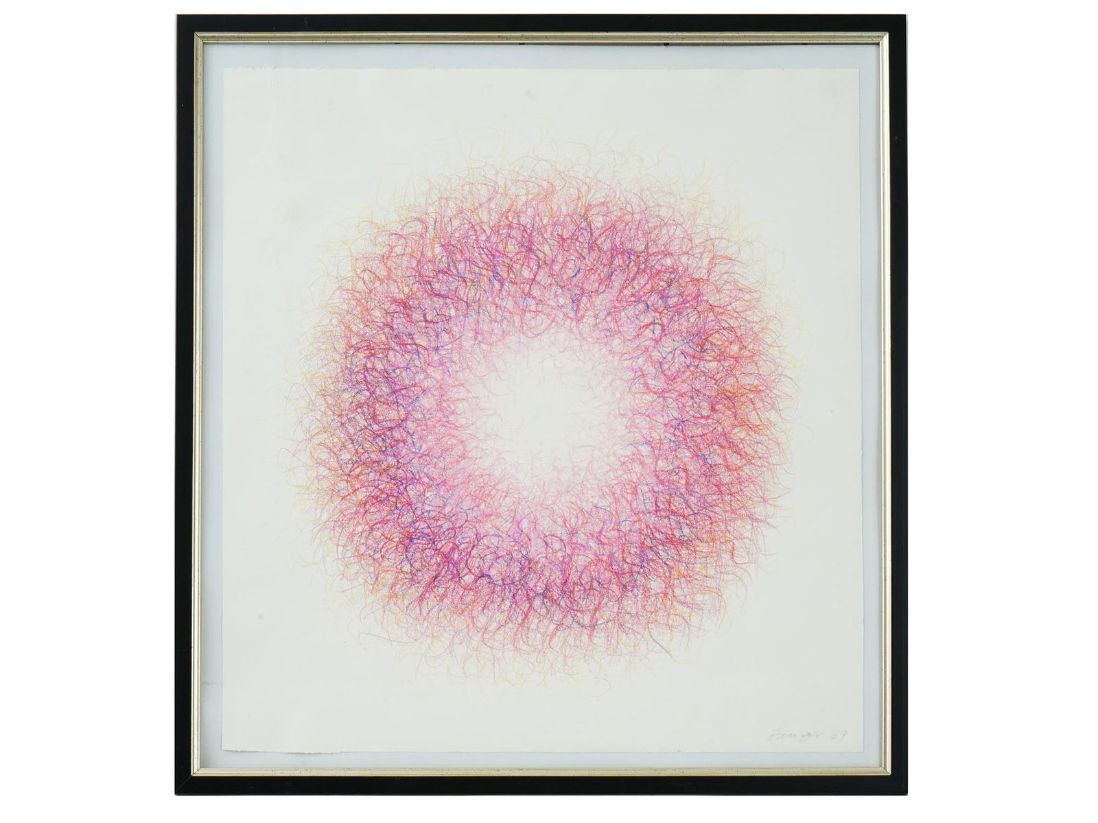 ATTR WOJCIECK V FANGOR POLISH ABSTRACT OIL PAINTING (1 of 5)