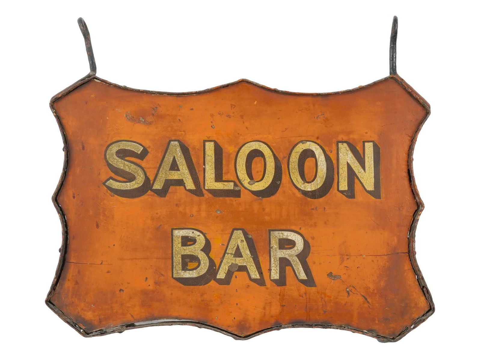 ANTIQUE AMERICAN SALOON BAR WOODEN SIGN (1 of 2)