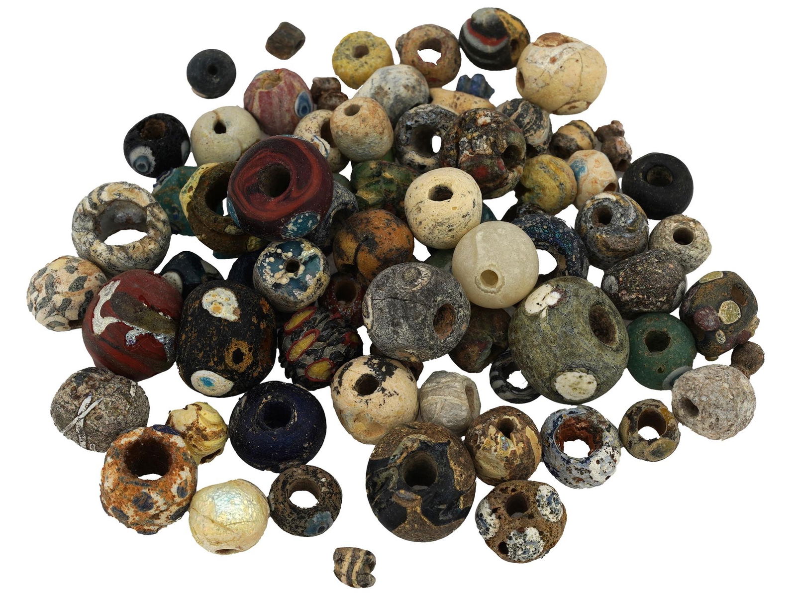 ANCIENT HOLY LAND MOSAIC GLASS BEADS COLLECTION (1 of 9)