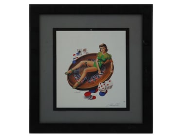 AMERICAN PIN UP CASINO LITHOGRAPH BY REN WICKS