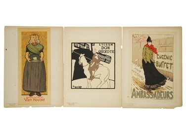 LOT OF FRENCH MAITRES DE LAFFICHE CHROMO LITHOGRAPHS