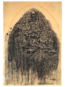MODERN SLOVAK ILLUSTRATION ETCHING BY ALBIN BRUNOVSKY