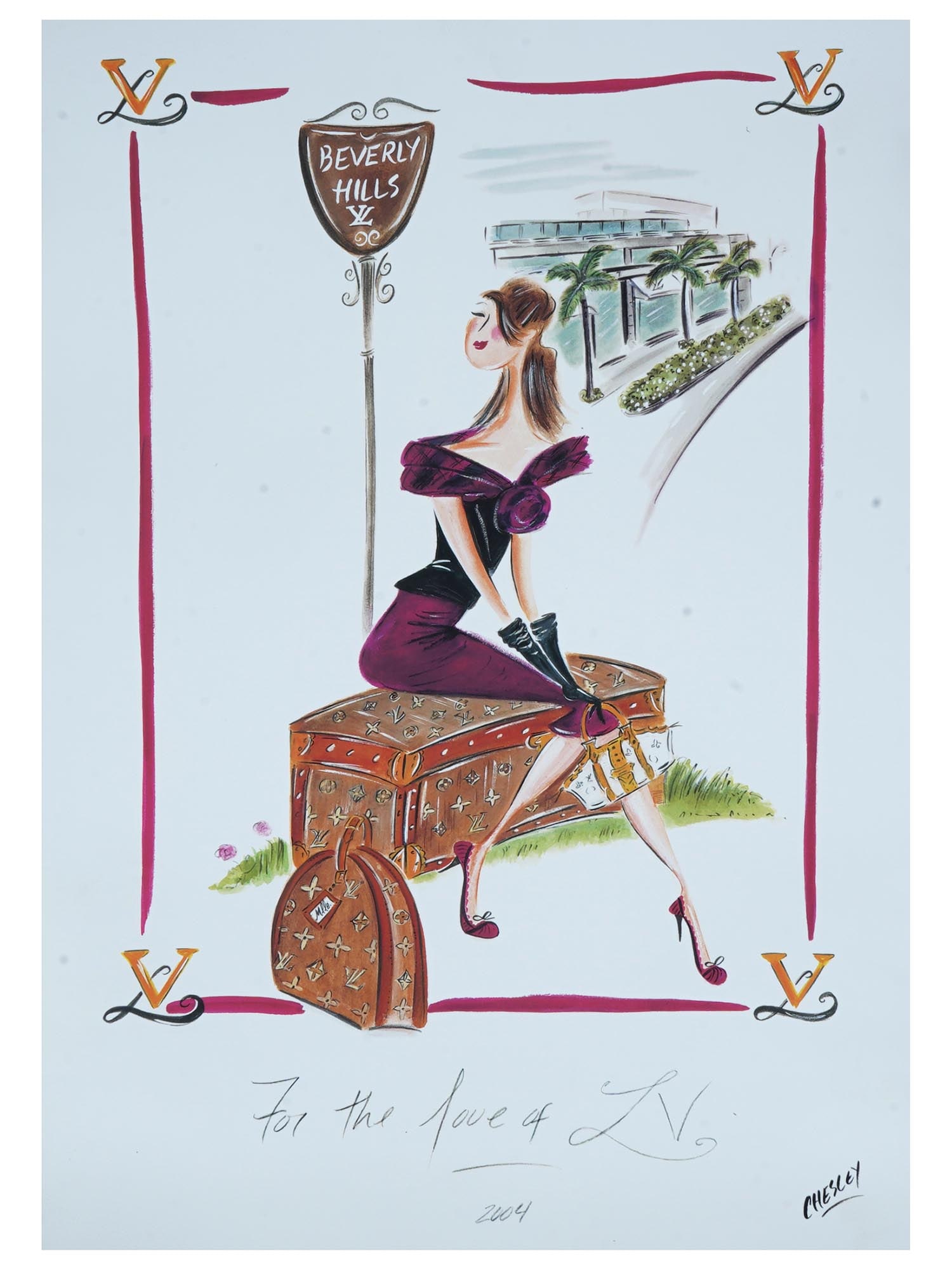 LTD LOUIS VUITTON FASHION PRINT BY CHESLEY MCLAREN (1 of 5)