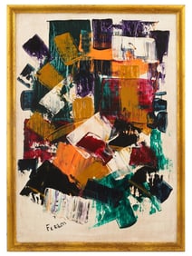 MARCELLE FERRON ABSTRACT CANADIAN OIL PAINTING