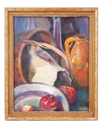 ATTR TO EMIL CARLSEN AMERICAN STILL LIFE OIL PAINTING