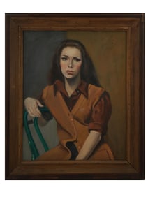 AMERICAN PORTRAIT OIL PAINTING BY GEORGE DANGMAN
