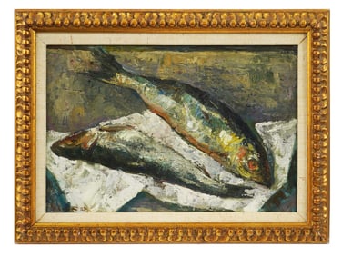 RUSSIAN STILL LIFE OIL PAINTING BY JULIUS KLEVER