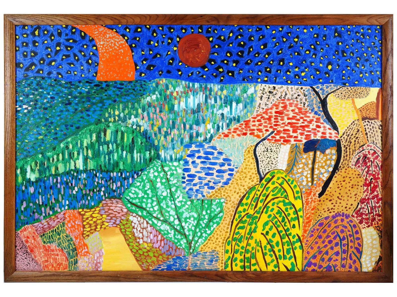 LANDSCAPE OIL PAINTING IN THE MANNER OF MATTHEW WONG (1 of 4)