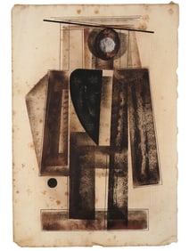 ATTR TO VARVARA STEPANOVA RUSSIAN MIXED MEDIA PAINTING
