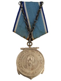 RUSSIAN SOVIET SILVER MEDAL OF USHAKOV NAVAL AWARD