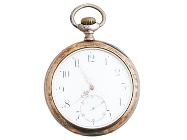 ANTIQUE SILVER POCKET WATCH ZENITH CA EARLY 20TH C