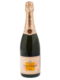 FRENCH VEUVE CLICQUOT BRUT ROSE CHAMPAGNE SEALED BOTTLE