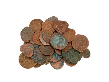 ANCIENT ROMAN AND BYZANTINE BRONZE COINS